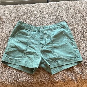 Patagonia Organic Cotton Olive Shorts Size 6